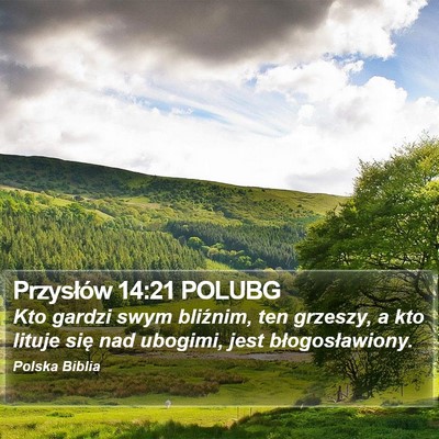 Przysłów 14:21 POLUBG Bible Verse Image