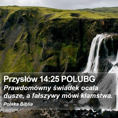 Przysłów 14:25 POLUBG Bible Verse Image
