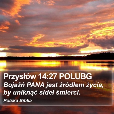 Przysłów 14:27 POLUBG Bible Verse Image