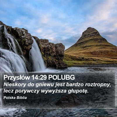 Przysłów 14:29 POLUBG Bible Verse Image
