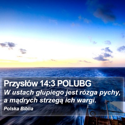 Przysłów 14:3 POLUBG Bible Verse Image