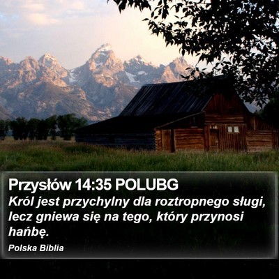 Przysłów 14:35 POLUBG Bible Verse Image
