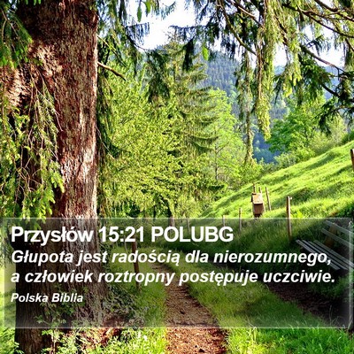 Przysłów 15:21 POLUBG Bible Verse Image