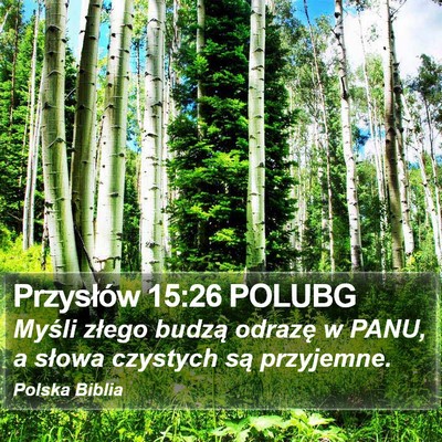 Przysłów 15:26 POLUBG Bible Verse Image