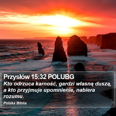 Przysłów 15:32 POLUBG Bible Verse Image