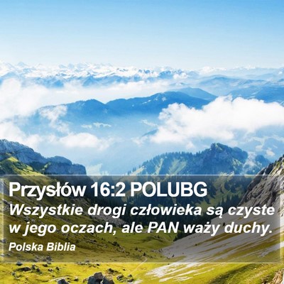 Przysłów 16:2 POLUBG Bible Verse Image