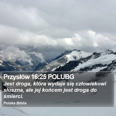 Przysłów 16:25 POLUBG Bible Verse Image