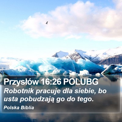 Przysłów 16:26 POLUBG Bible Verse Image