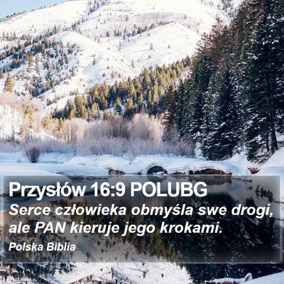 Przysłów 16:9 POLUBG Bible Verse Image