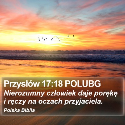 Przysłów 17:18 POLUBG Bible Verse Image