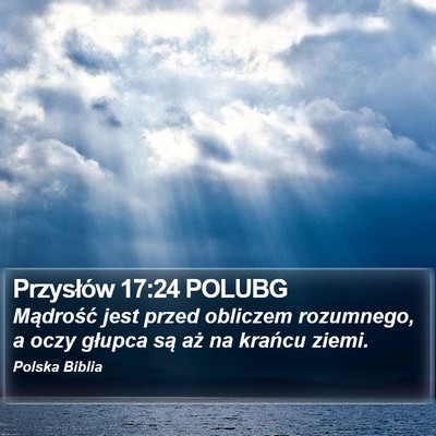 Przysłów 17:24 POLUBG Bible Verse Image