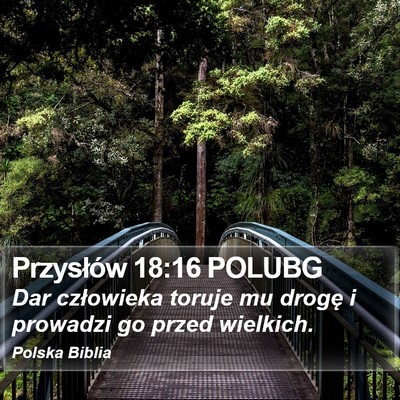 Przysłów 18:16 POLUBG Bible Verse Image