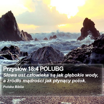 Przysłów 18:4 POLUBG Bible Verse Image