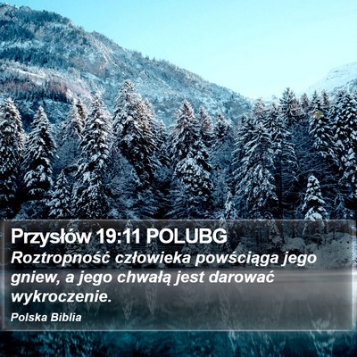 Przysłów 19:11 POLUBG Bible Verse Image