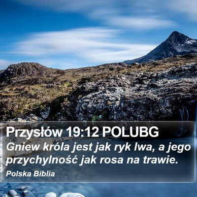 Przysłów 19:12 POLUBG Bible Verse Image