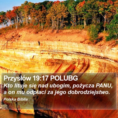Przysłów 19:17 POLUBG Bible Verse Image