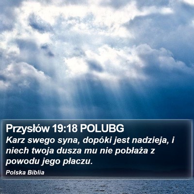 Przysłów 19:18 POLUBG Bible Verse Image