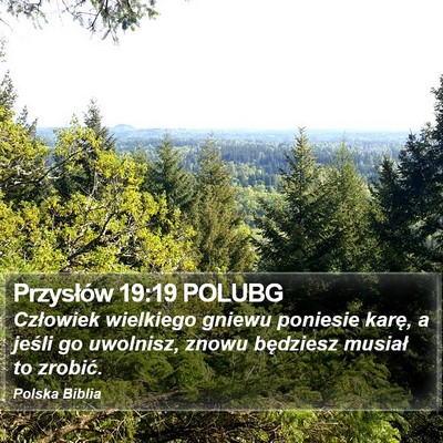 Przysłów 19:19 POLUBG Bible Verse Image