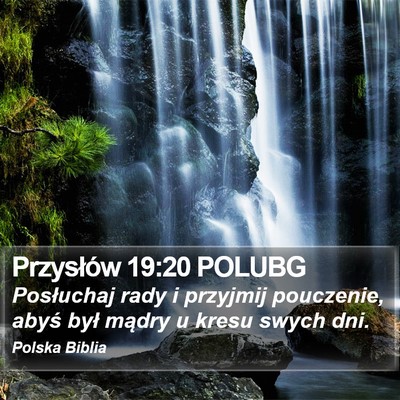 Przysłów 19:20 POLUBG Bible Verse Image