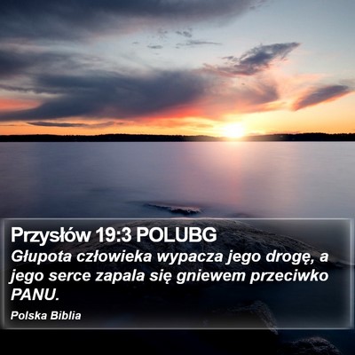 Przysłów 19:3 POLUBG Bible Verse Image