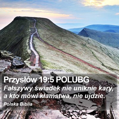 Przysłów 19:5 POLUBG Bible Verse Image