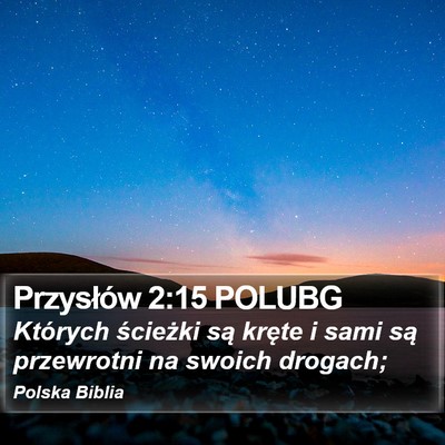 Przysłów 2:15 POLUBG Bible Verse Image