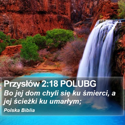 Przysłów 2:18 POLUBG Bible Verse Image