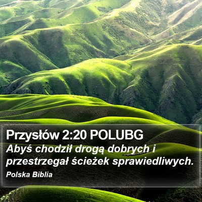Przysłów 2:20 POLUBG Bible Verse Image