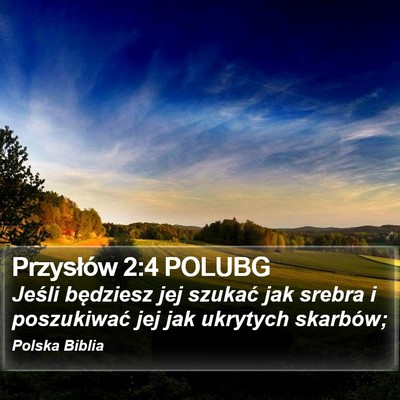 Przysłów 2:4 POLUBG Bible Verse Image