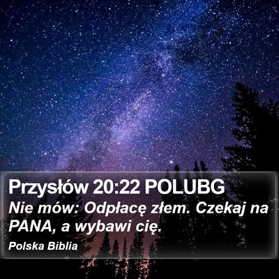 Przysłów 20:22 POLUBG Bible Verse Image