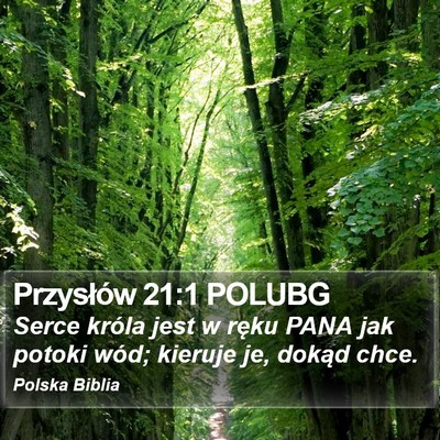 Przysłów 21:1 POLUBG Bible Verse Image