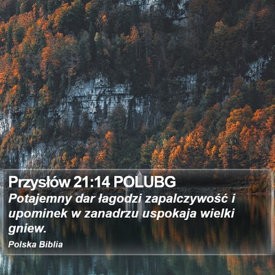 Przysłów 21:14 POLUBG Bible Verse Image