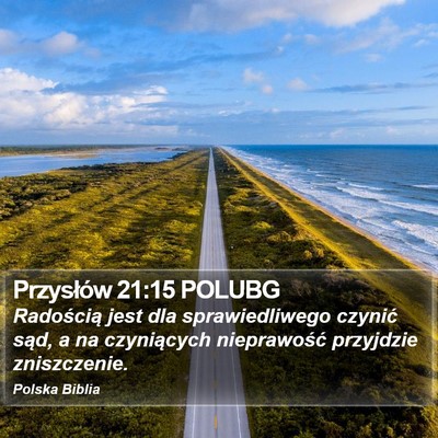 Przysłów 21:15 POLUBG Bible Verse Image