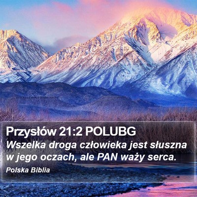 Przysłów 21:2 POLUBG Bible Verse Image