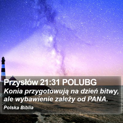 Przysłów 21:31 POLUBG Bible Verse Image