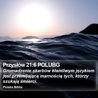 Przysłów 21:6 POLUBG Bible Verse Image