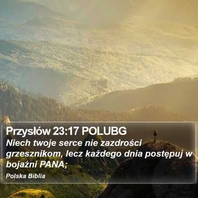 Przysłów 23:17 POLUBG Bible Verse Image