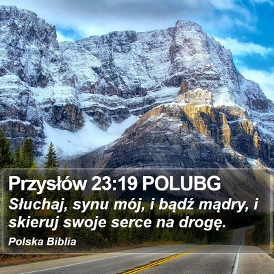 Przysłów 23:19 POLUBG Bible Verse Image