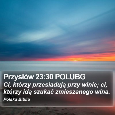Przysłów 23:30 POLUBG Bible Verse Image