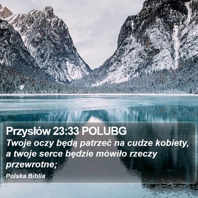 Przysłów 23:33 POLUBG Bible Verse Image