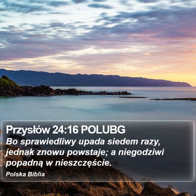 Przysłów 24:16 POLUBG Bible Verse Image