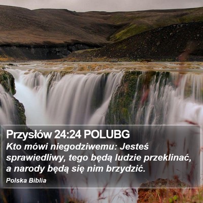 Przysłów 24:24 POLUBG Bible Verse Image