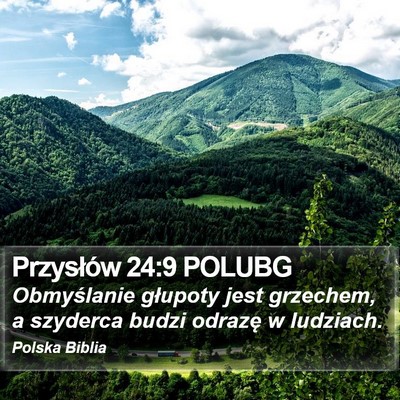 Przysłów 24:9 POLUBG Bible Verse Image