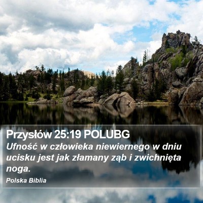 Przysłów 25:19 POLUBG Bible Verse Image