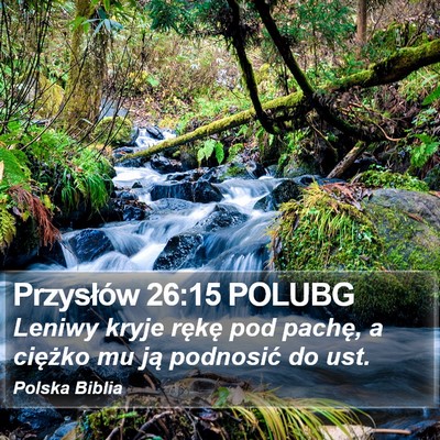 Przysłów 26:15 POLUBG Bible Verse Image
