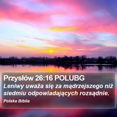 Przysłów 26:16 POLUBG Bible Verse Image
