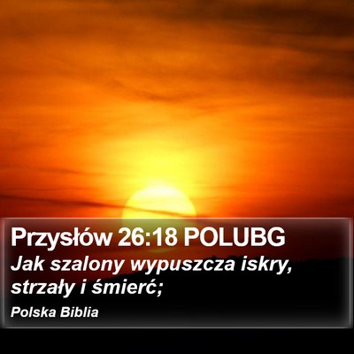 Przysłów 26:18 POLUBG Bible Verse Image