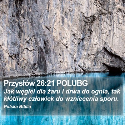 Przysłów 26:21 POLUBG Bible Verse Image