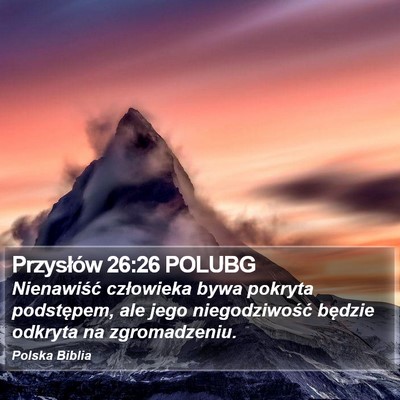 Przysłów 26:26 POLUBG Bible Verse Image