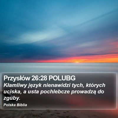 Przysłów 26:28 POLUBG Bible Verse Image